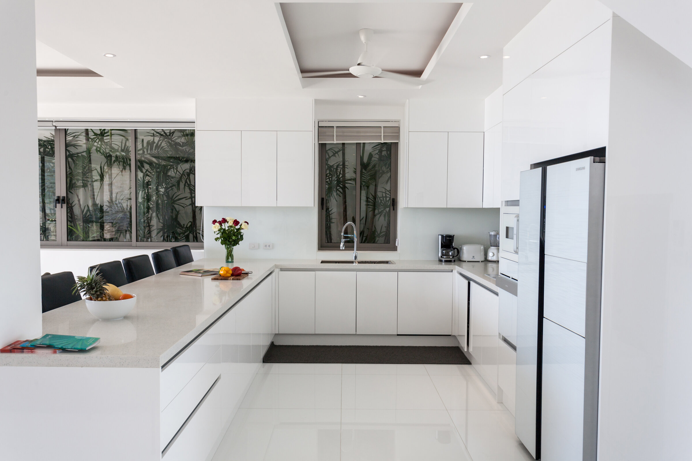 Villa Daizo covered terrace with panoramic sea views